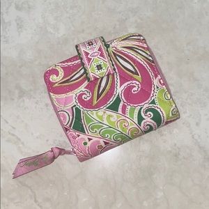 Vera Bradley NWOT Wallet Pinwheel Pink Green Zip